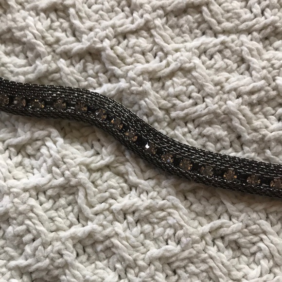 Dark grey gemstone headband - Picture 2 of 3